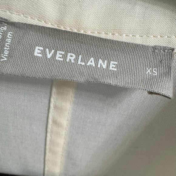 Everlane The Short-Sleeve Square Shirt Relax Butterlite Cream Women's XS - Picture 10 of 13